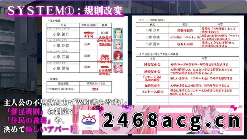 图片[4]-[RPG角色扮演] [爆乳]催淫居住規則による住民支配内嵌AI汉化+礼包码PC+安卓 [2+1.10G][百度盘]-猫咪社